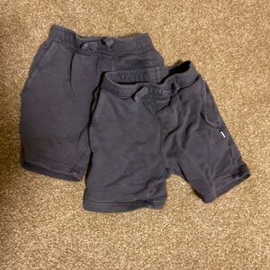 Little sleepies 2 pairs of grey play shorts